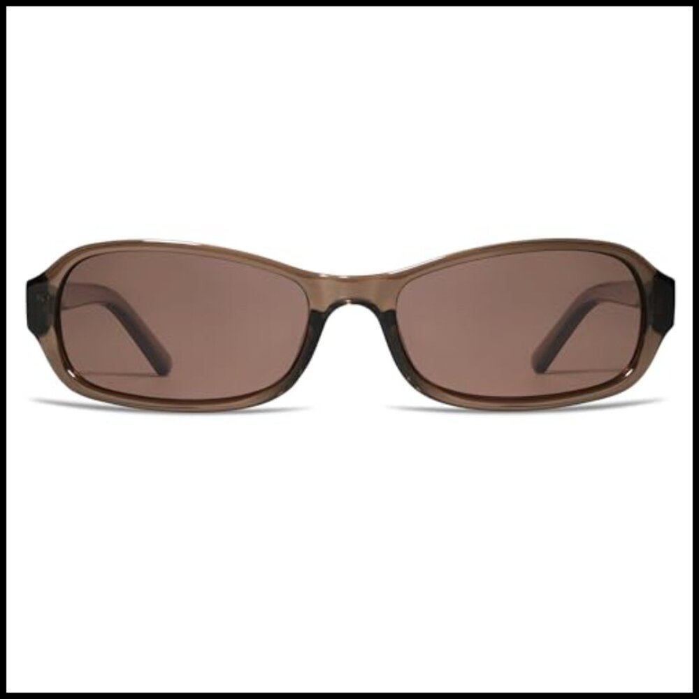 Retro Rectangular Polarized Sunglasses, UV400 Pro… - image 3
